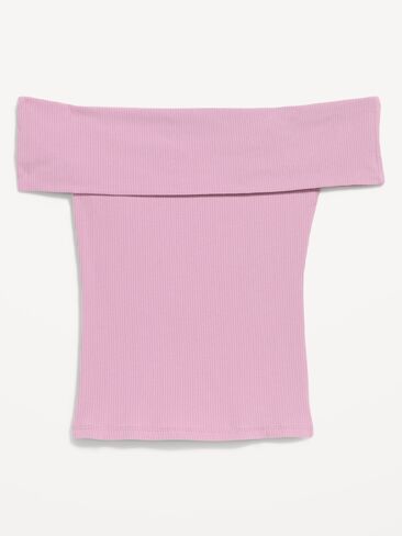 Old Navy Off-The-Shoulder Fitted Top - Rose Dawn in Kuwait