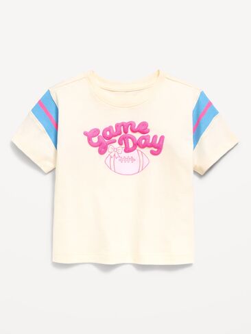 Old Navy Short-Sleeve Graphic T-Shirt for Toddler Girls - Creme De La Creme in Kuwait