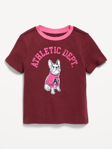 Old Navy Short-Sleeve Graphic T-Shirt for Toddler Girls - Clove in Kuwait