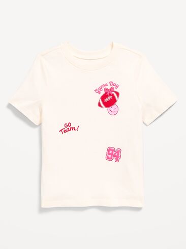 Old Navy Short-Sleeve Graphic T-Shirt for Toddler Girls - Creme De La Creme in Kuwait
