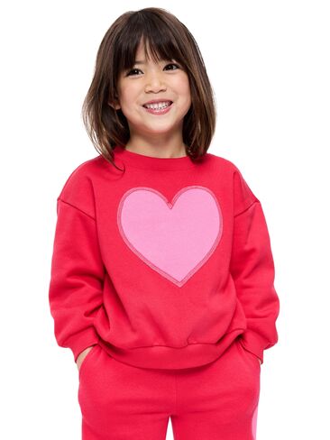 Old Navy Oversized Long-Sleeve Graphic Sweatshirt for Toddler Girls - Fruit Jam in Kuwait