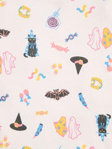 Old Navy Printed Snug-Fit Graphic Pajama Set for Girls - Halloween Party in Kuwait