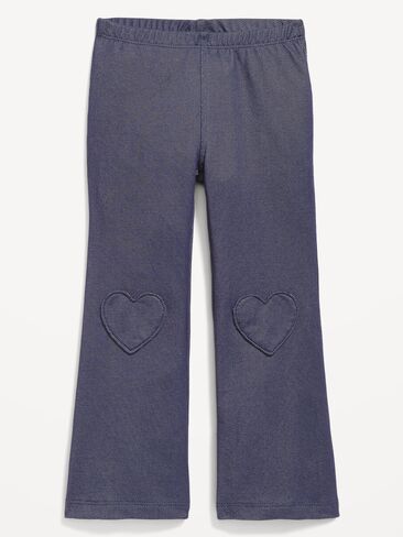 Old Navy Faux-Denim Flared Leggings for Toddler Girls - Dark Wash in Kuwait