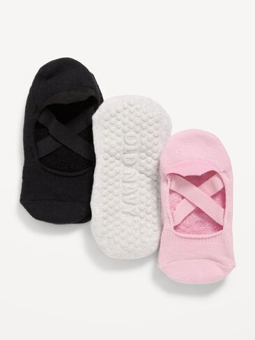 Old Navy Ballet Socks 3-Pack - Neutral in Saudi Arabia