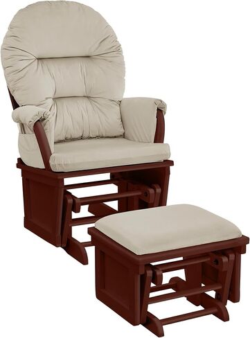 Suite Bebe Madison Glider & Ottoman, White/Oyster in Kuwait