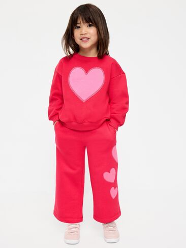 Old Navy Wide-Leg Graphic Sweatpants for Toddler Girls - Fruit Jam in Kuwait