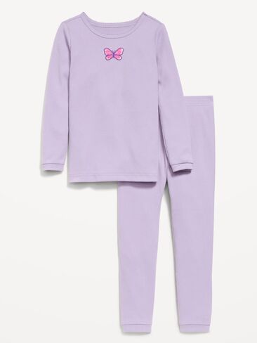 Old Navy Snug-Fit Graphic Pajama Set for Girls - Spring Wisteria in Kuwait