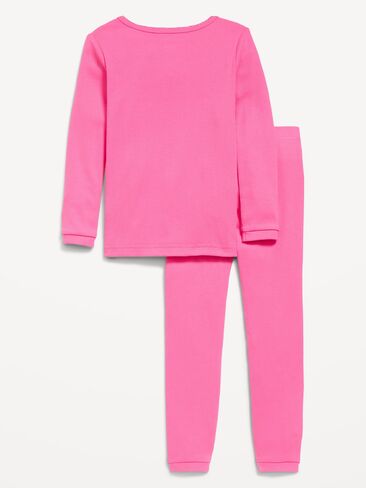Old Navy Snug-Fit Graphic Pajama Set for Girls - Bright Pink Lacquer in Kuwait
