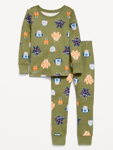 Old Navy Printed Snug-Fit Pajama Set for Toddler & Baby - Monster in Kuwait
