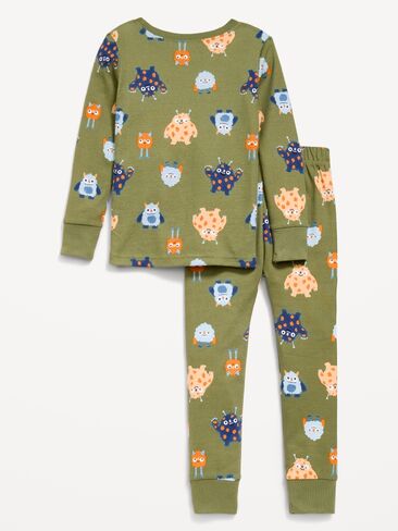 Old Navy Printed Snug-Fit Pajama Set for Toddler & Baby - Monster in Kuwait