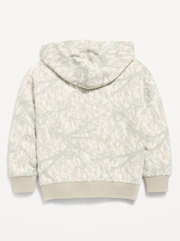 Old Navy Oversized Full-Zip Hoodie for Boys - Gray Heather in Kuwait