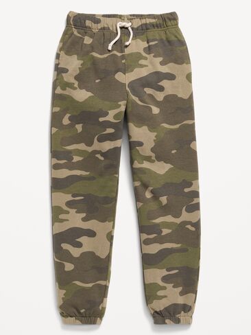 Old Navy Favorite Fleece Baggy Jogger Sweatpants for Boys - Camo in Kuwait