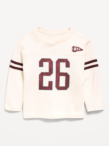 Old Navy Long-Sleeve Graphic T-Shirt for Toddler Boys - Sea Salt in Kuwait