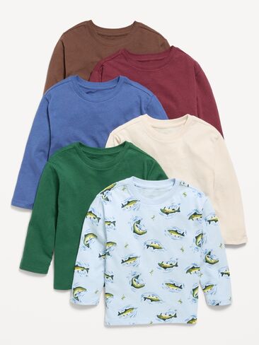 Old Navy Long-Sleeve T-Shirt 6-Pack for Toddler Boys - Out Fishing in Kuwait