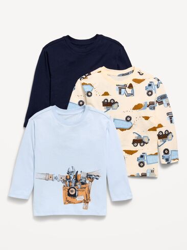 Old Navy Long-Sleeve T-Shirt 3-Pack for Toddler Boys - Truck in Kuwait