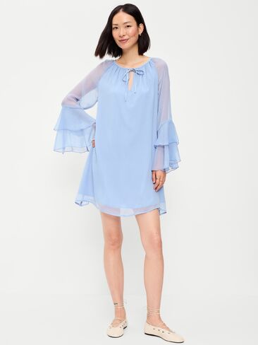 Old Navy Bell-Sleeve Boho Mini Dress - Shady Lane in Kuwait