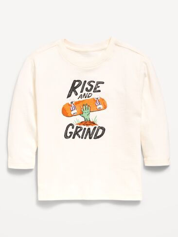 Old Navy Long-Sleeve Graphic T-Shirt for Toddler Boys - Creme De La Creme in Kuwait
