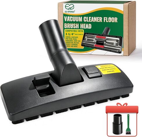 EZ SPARES 1 1/4 inch 32mm Universal Vacuum Cleaner Euro Floor Brush Head Brush Attachment for Floor and Carpet Combo Tool (Black) in Saudi Arabia