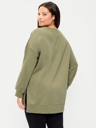 Old Navy SoComfy Relaxed Tunic Sweatshirt - Dill Caper in Kuwait