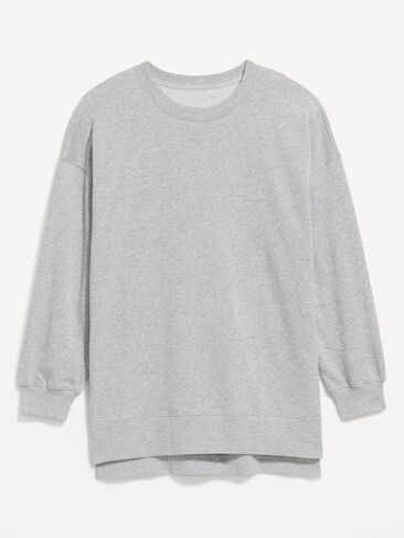 Old Navy SoComfy Relaxed Tunic Sweatshirt - Heather Gray in Kuwait