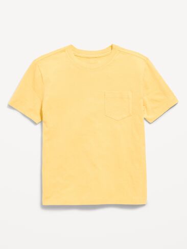 Old Navy Softest Short-Sleeve Pocket T-Shirt for Boys - Mystic Yellow in Kuwait