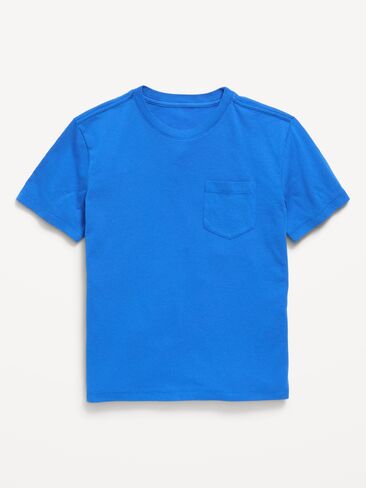 Old Navy Softest Short-Sleeve Pocket T-Shirt for Boys - Blue Moon in Kuwait