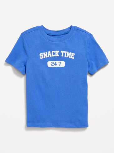 Old Navy Short-Sleeve Graphic T-Shirt for Toddler Boys - Crayon Blue in Kuwait