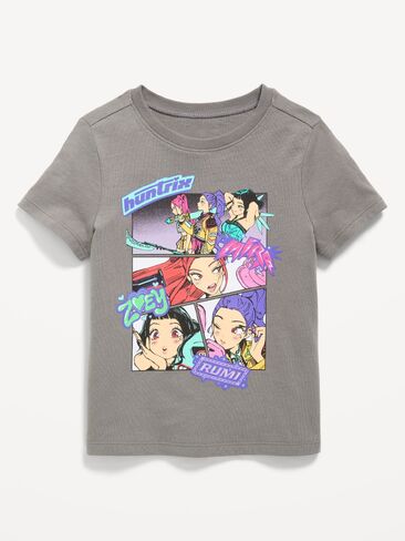 Old Navy KPop Demon Hunters™ Unisex Graphic T-Shirt for Toddler - Tarmac Gray in Kuwait