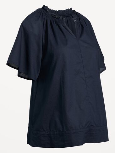 Old Navy Maternity Ruffle-Collar Popover Top - In The Navy in Kuwait