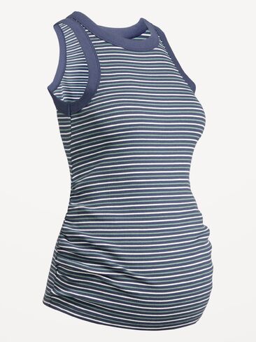 Old Navy Maternity High-Neck Tank Top - Navy Stripe in Kuwait