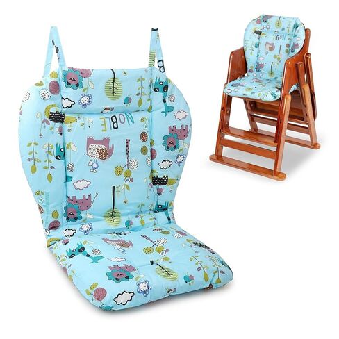 Kocpudu High Chair Cushion, Baby High Chair Cushion, Pad for High Chair, Soft and Comfortable, Lightweight and Breathable,Making The Baby More Comfortable (Jungle Animal Pattern on Blue Background) in Saudi Arabia