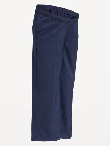 Old Navy Maternity Wide-Leg Billie Trouser - Navy Plaid in Kuwait