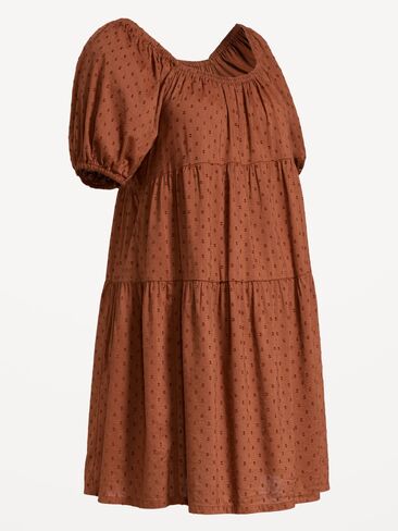 Old Navy Maternity Short-Sleeve Swing Mini Dress - Coco de mer in Kuwait