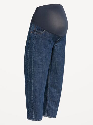 Old Navy Maternity Full-Panel Barrel Ankle Jeans - Evie in Kuwait