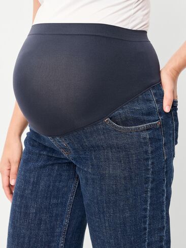Old Navy Maternity Full-Panel Barrel Ankle Jeans - Evie in Kuwait