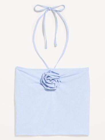Old Navy Tie-Neck Rosette Tube Top - Powder Blue in Kuwait