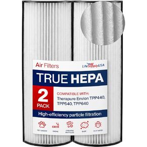True HEPA Air Cleaner Filter Replacement TPP440F Compatible with Therapure Envion TPP440, TPP540, TPP640 Air Cleaners by LifeSupplyUSA in Saudi Arabia