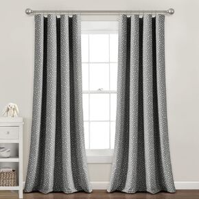 Lush Decor Baby Pixie Fox Geo Blackout Window Curtain Single Panel, Pink in Kuwait