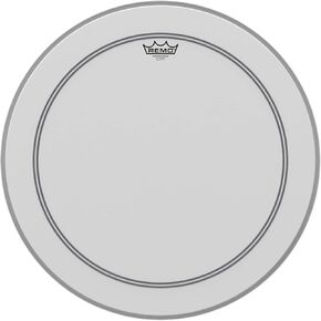 Remo P31122-C2 Coated Powerstroke 3 Bass Drum Head (22-Inch) - White Falam Patch in Saudi Arabia