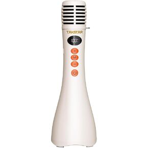 2 in 1 Bluetooth Wireless Microphone & Voice Amplifier, Takstar Portable Handheld Mic Speaker for Karaoke, Meeting, Outdoors, Speech, Party - Takstar DA10 (Black) in Kuwait