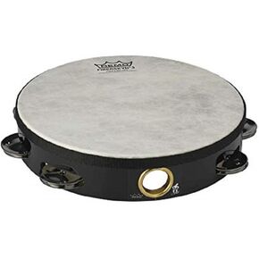 Remo Fiberskyn Tambourine - Quadura Black, 8" in Kuwait
