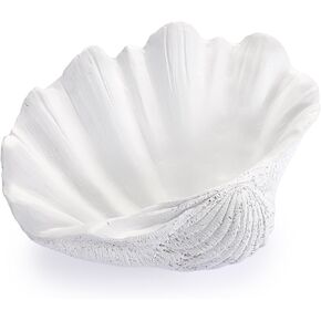 Decorative Key Bowl for Entryway Table Resin Clam Shell Bowl Coastal Beach Decoration Storage Bowls for Coffee Table Kitchen Vanity Party, Gold in Kuwait