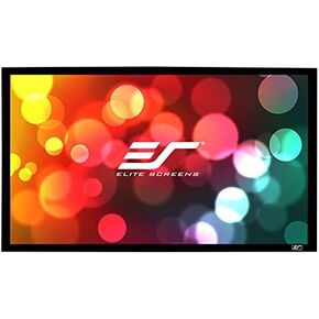 Elite Screens Sable Frame CineGrey 3D، 120 بوصة قطري 16:9، 8K 4K Ultra HD سقف جاهز وإضاءة محيطة ترفض شاشة عرض ذات إطار ثابت، مادة عرض CineGrey ثلاثية الأبعاد، ER120DHD3 in Kuwait