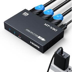 موزع HDMI 1 في 4 مخارج ام تي - فيكي 1×4، موزع HDMI 1×4 مع محول تيار متردد، موزع 4Kx2K عند 30Hz ثلاثي الابعاد FHD لجهاز PS4 فاير ستيك HDTV in Kuwait