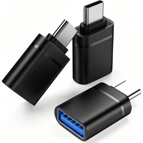 محول USB C الى USB 3.0 انثى متوافق مع اي ماك 2021 وايباد برو 2021 وماك بوك برو 2020 وماك بوك اير 2020 وغيرها من الاجهزة من النوع سي او ثاندربولت 3، رمادي in Kuwait