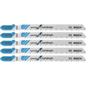 BOSCH T127DF 5-Piece 4 In. 8 TPI Flexible for Aluminum T-Shank Jig Saw Blades in Saudi Arabia