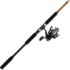 مجموعة بكرة دوارة وقضيب صيد من Ugly Stik Bigwater، أسود/أحمر/أصفر in Kuwait