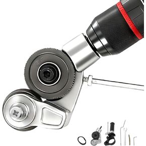 Sheet Metal Cutter Metal Nibbler Drill Attachment – Turn Your Power Drill into a Precision Sheet Metal Cutter, Double-Cut Design for Fast, Clean Cuts on Steel, Aluminum & Roofing Panels in Saudi Arabia