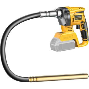 LIVOWALNY Handheld Concrete Vibrating Tool Compatible with Milwaukee 18V Battery (Tool Only), 600W Cordless Electric Concrete Vibrator with 3.8ft Shaft Rod, 6000RPM Portable Vibrarator Remove Bubble in Kuwait