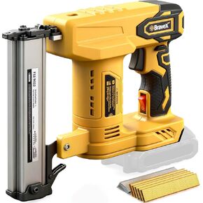 Nail Gun Cordless 18 Gauge Brad Nailer/Narrow Crown Stapler for Dewalt 20V Battery 2 in 1 Electric Staple Gun with 1000 Nails & Staples Battery Powered for Woodworking and DIY (NO Battery) in Kuwait